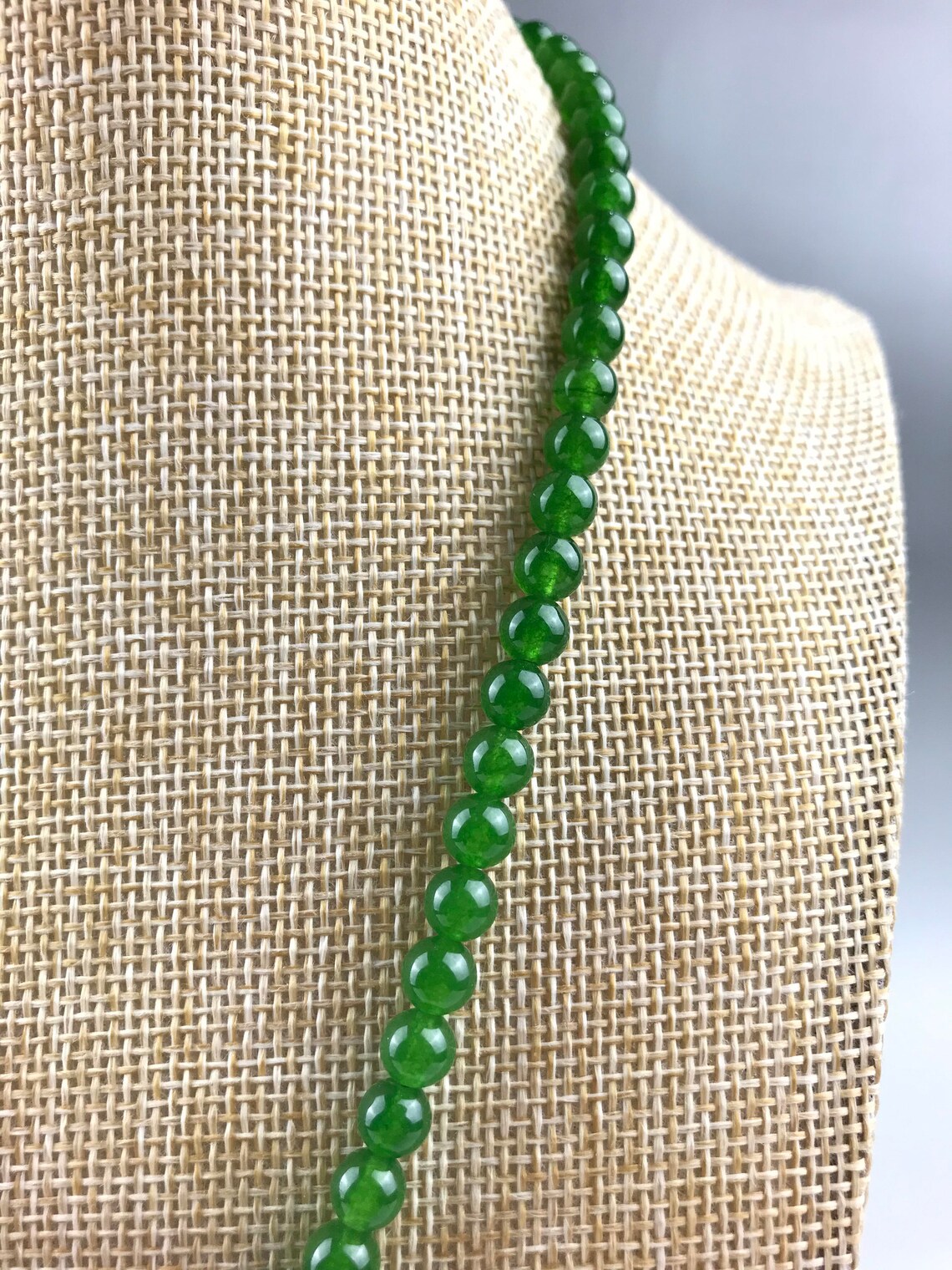 Handmade Chinese natural jade necklace Etsy