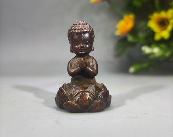 Exquisite and rare pure copper Buddha statue of Gautama Buddha Amitabha made by Chinese antiques