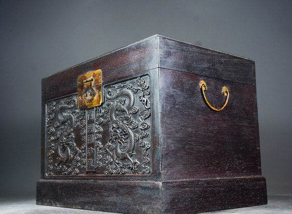 Chinese antique hand-carved exquisite and rare eb… - image 5