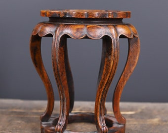 Chinese antique boutique African rosewood base