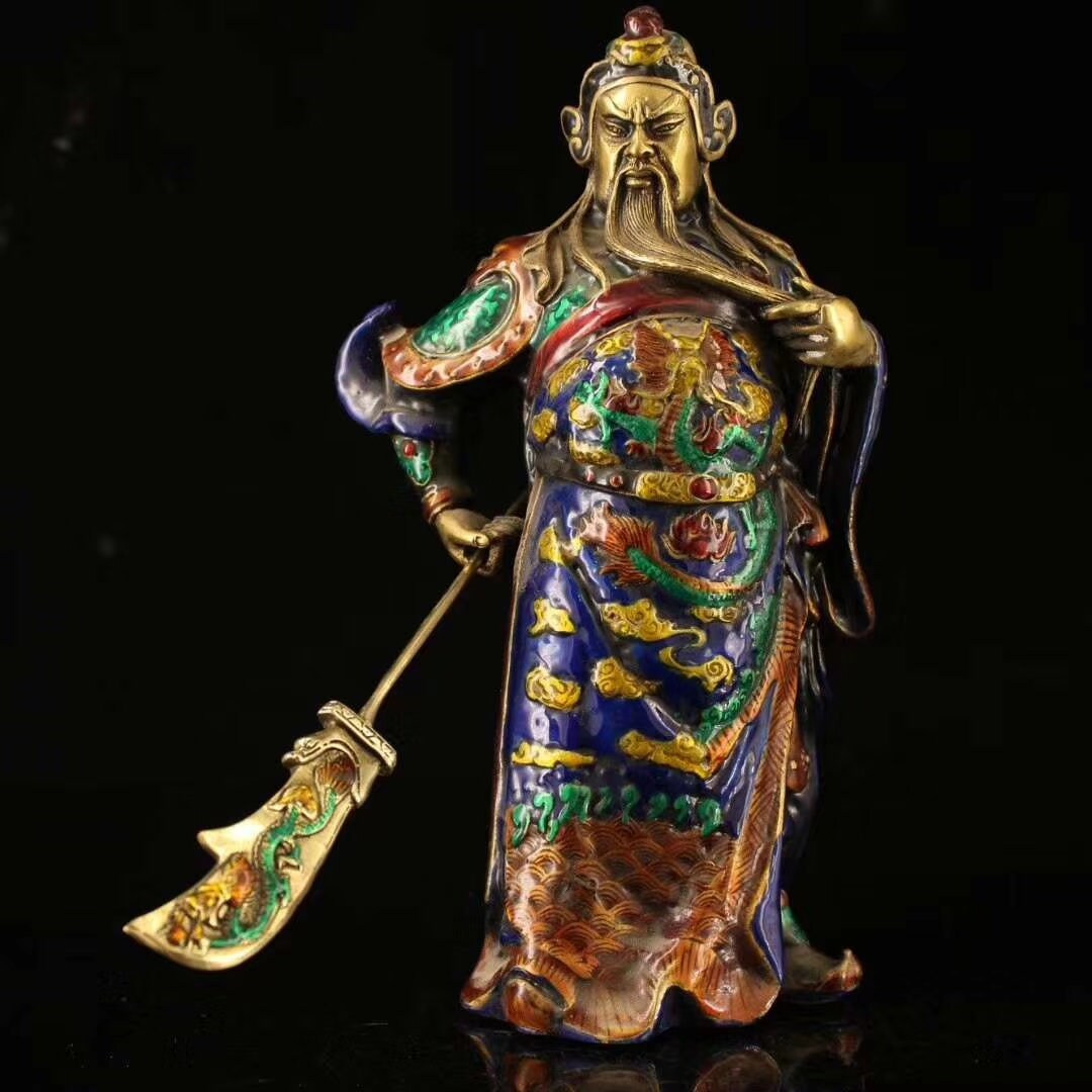 Guan Gong, a Chinese Collector of Ancient Pure Hand-made Cloisonne