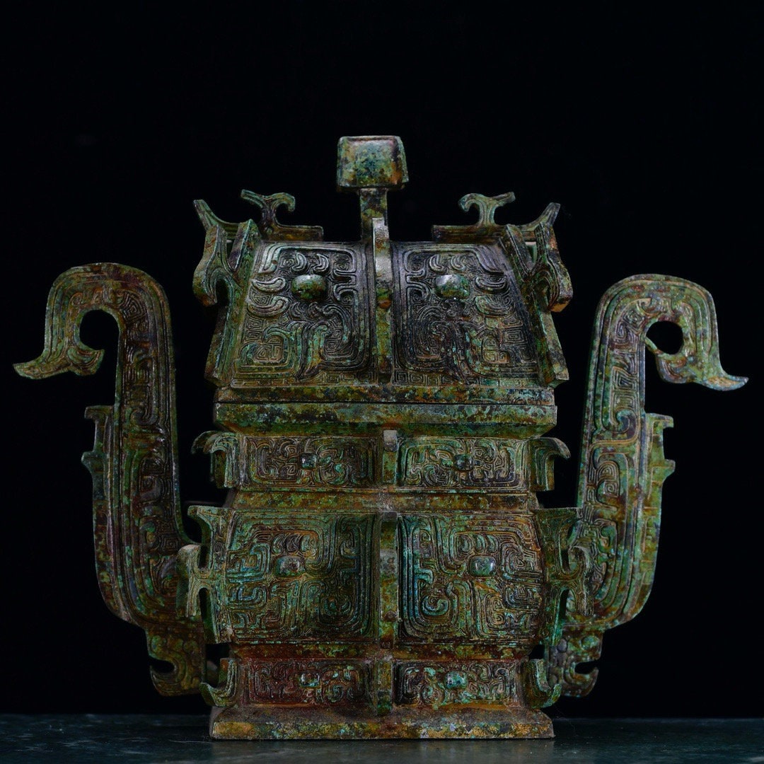 Exquisite and Rare Bronze Fang Yi Statue Ornaments Handmade From ...