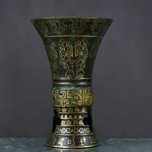 Chinese antique handmade exquisite rare bronze statue ornaments
