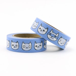 Masking tape washi tape chats kawaii image 1