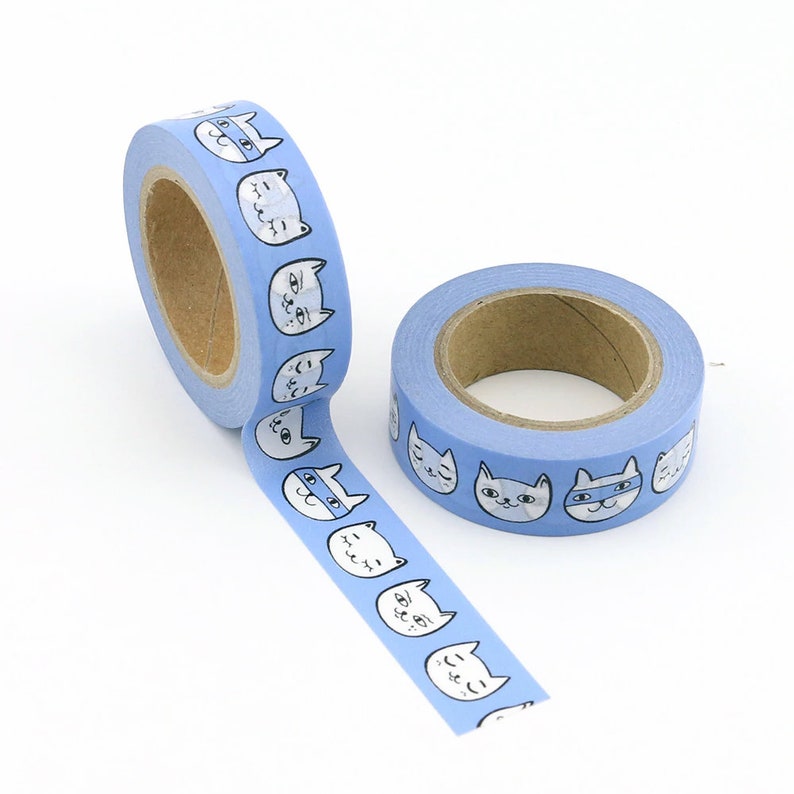 Masking tape washi tape chats kawaii image 3