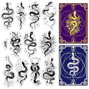 Tampons clear motifs serpents scrapbooking cartes
