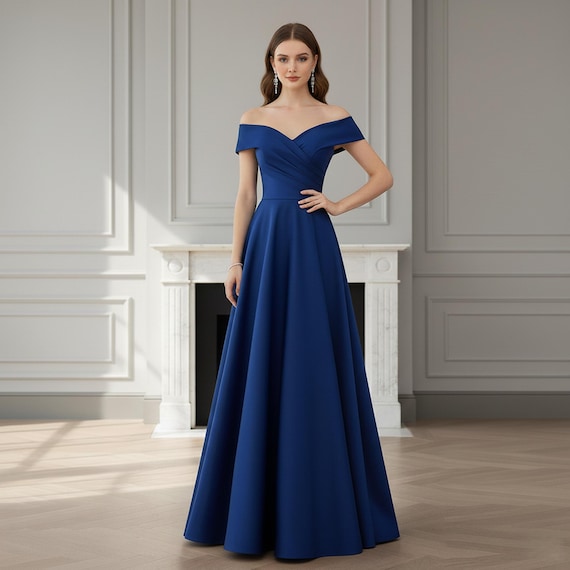 Fantasy Blue Tube Prom Dress,Fairy Dress,Wedding Dress,Maxi Dress,Elegant Party Dress,Bridesmaid Graduation dress,Ball Gowns,Party Dress