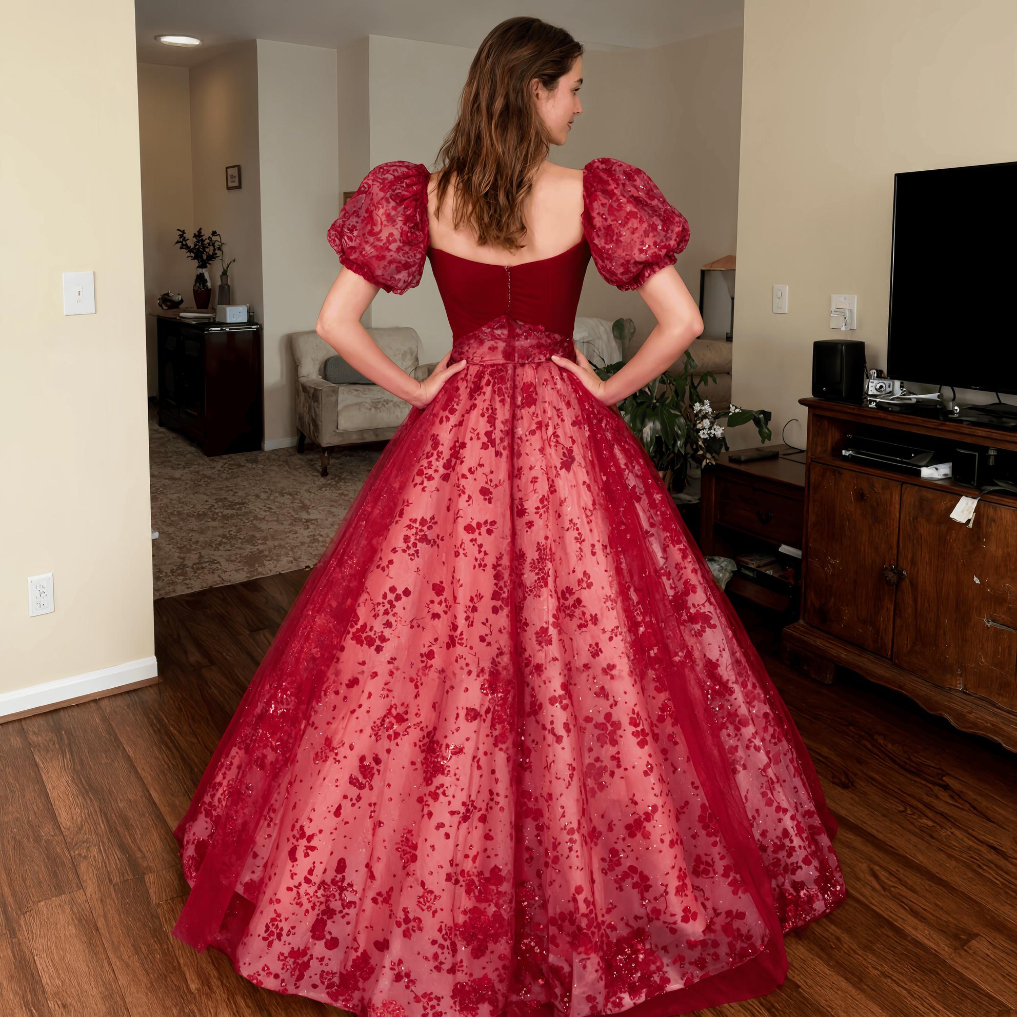 open lace back dress Red Fairytale Ending Lace Maxi Dress