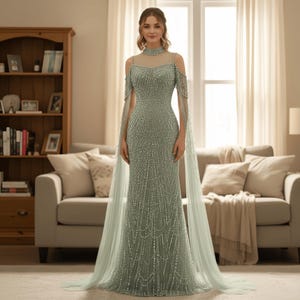High quality Green prom dress,Fairy dress,Evening dress,Wedding dress,Princess prom dress,Elegant party dress,Bridesmaid graduation dress