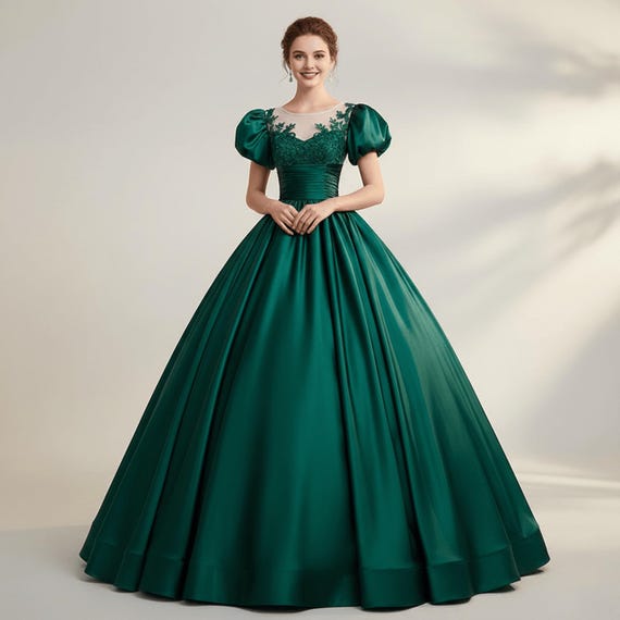 green emerald velvet dress Fairy Princess Tule Light Blue Formal Dress Long Party Dress