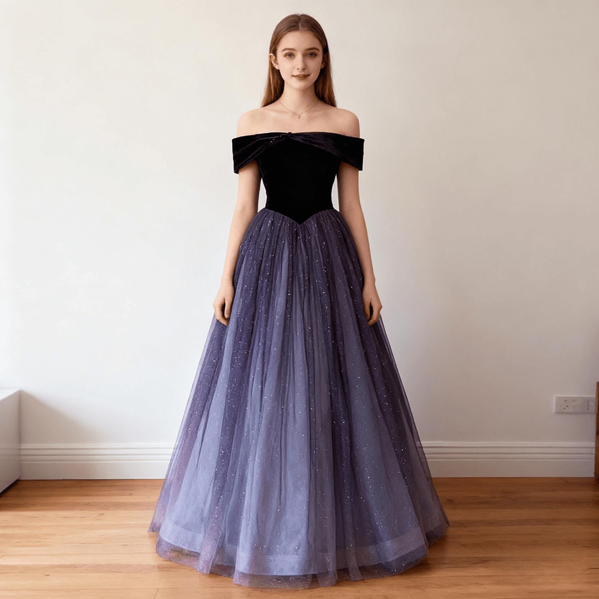 Purple Off Shoulder Evening Prom Dress,Sweetheart Gowns,Fairy Prom dress,Wedding dress,Princess dress,Elegant party dress,Bridesmaid gown