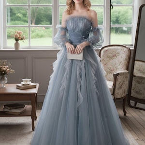 Blue Whimsical Wedding Dress - Etsy