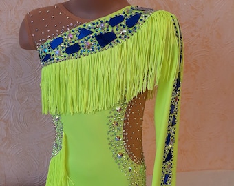 RG leotard/ Custom Made Girls Rhythmic Gymnastics Leotard, acrobatics,  新体操レオタード