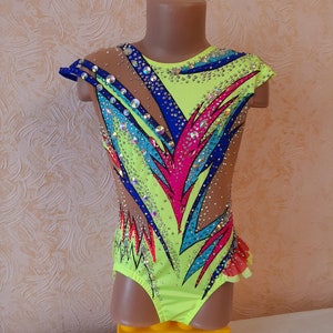 RG leotard/ Custom Made Girls Rhythmic Gymnastics Leotard, acrobatics,  新体操レオタード