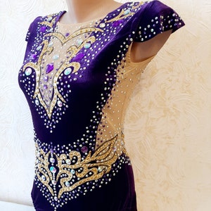 RG leotard/Custom Made Girls Rhythmic Gymnastics Leotard, acrobatics,  新体操レオタード