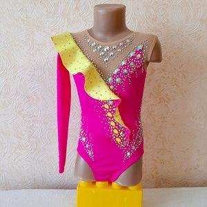 RG leotard/ Custom Made Girls Rhythmic Gymnastics Leotard, acrobatics,  新体操レオタード