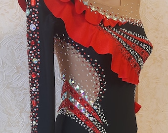 RG leotard/ Custom Made Girls Rhythmic Gymnastics Leotard, acrobatics,  新体操レオタード