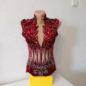 RG leotard/ Custom Made Girls Rhythmic Gymnastics Leotard, acrobatics,  新体操レオタード