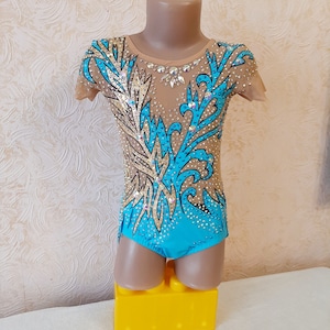 RG leotard/ Custom Made Girls Rhythmic Gymnastics Leotard, acrobatics,  新体操レオタード