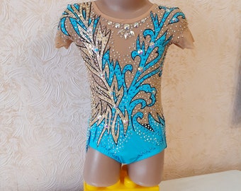 RG leotard/ Custom Made Girls Rhythmic Gymnastics Leotard, acrobatics,  新体操レオタード