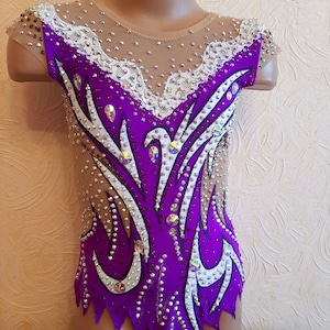 RG leotard/ Custom Made Girls Rhythmic Gymnastics Leotard, acrobatics,  新体操レオタード