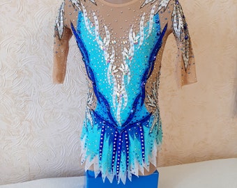 RG leotard/Custom Made Girls Rhythmic Gymnastics Leotard, acrobatics,  新体操レオタード