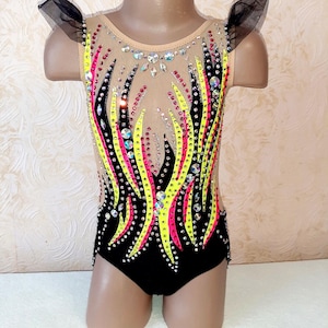 RG leotard/ Custom Made Girls Rhythmic Gymnastics Leotard, acrobatics,  新体操レオタード