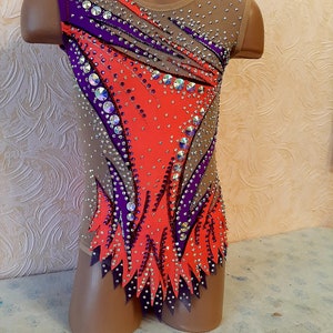RG leotard/ Custom Made Girls Rhythmic Gymnastics Leotard, acrobatics,  新体操レオタード