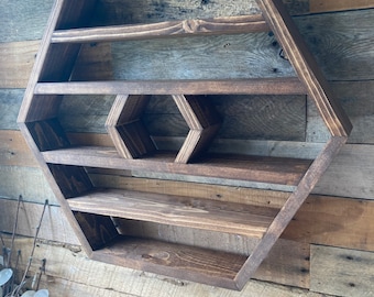 Essential oil shelf, essential oil organizer, shelf, oil storage, oil display, Hexagon essential oil shelf, beautiful gift