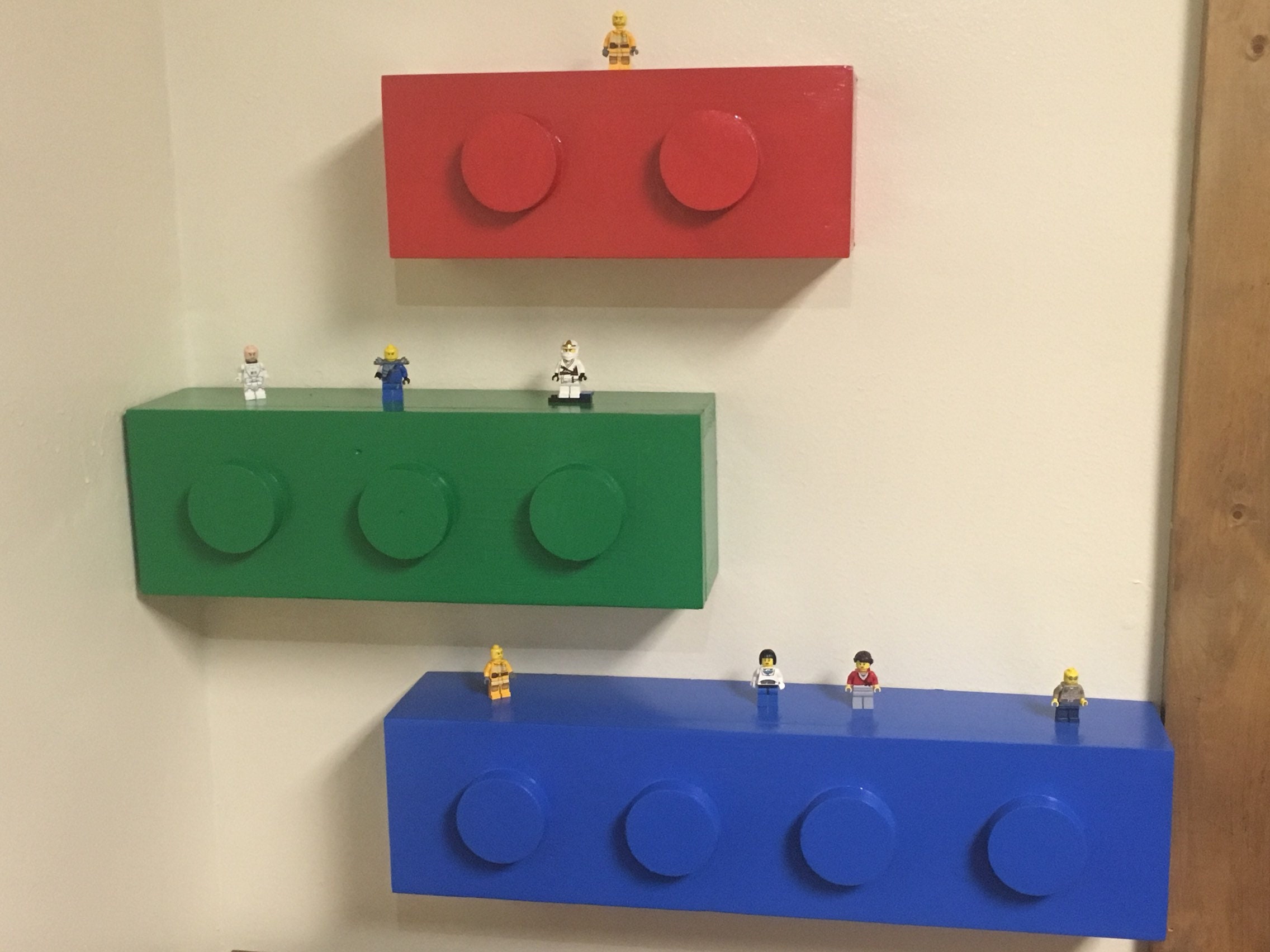 LEGO Inspired Floating Hidden Compartment Shelf Mini Etsy