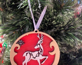 Deer Christmas ornament