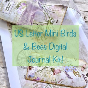 US LETTER - Digital - Birds & Bees Mini Journal Kit