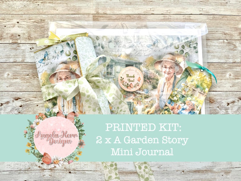 PRINTED KIT: A Garden Story Mini Journal Kit image 1