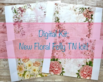 DIGITAL - New Floral Folly Travellers Notebook Kit