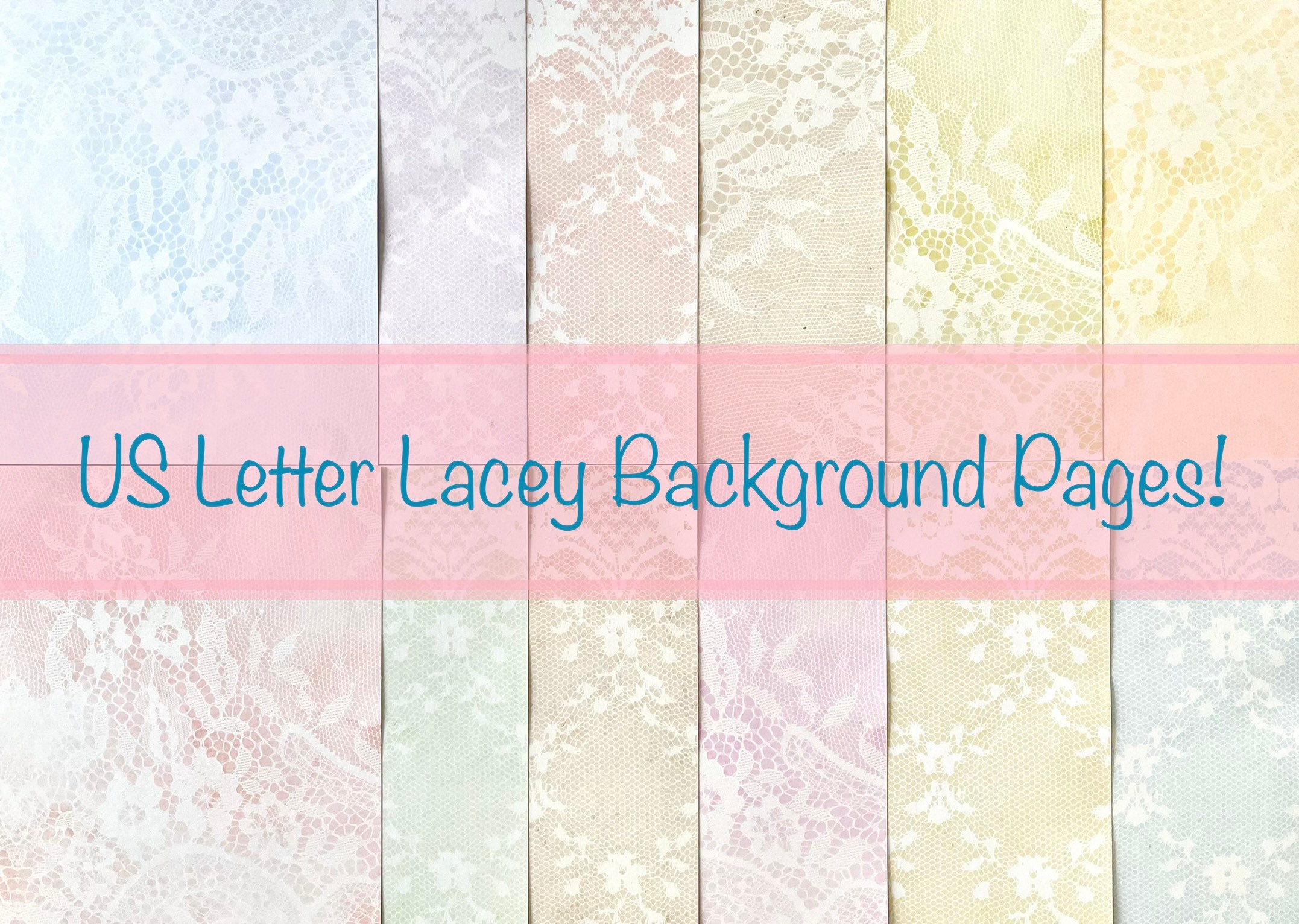 DIGITAL KIT - US Letter Lacey Background Pages! — Angela Kerr Designs