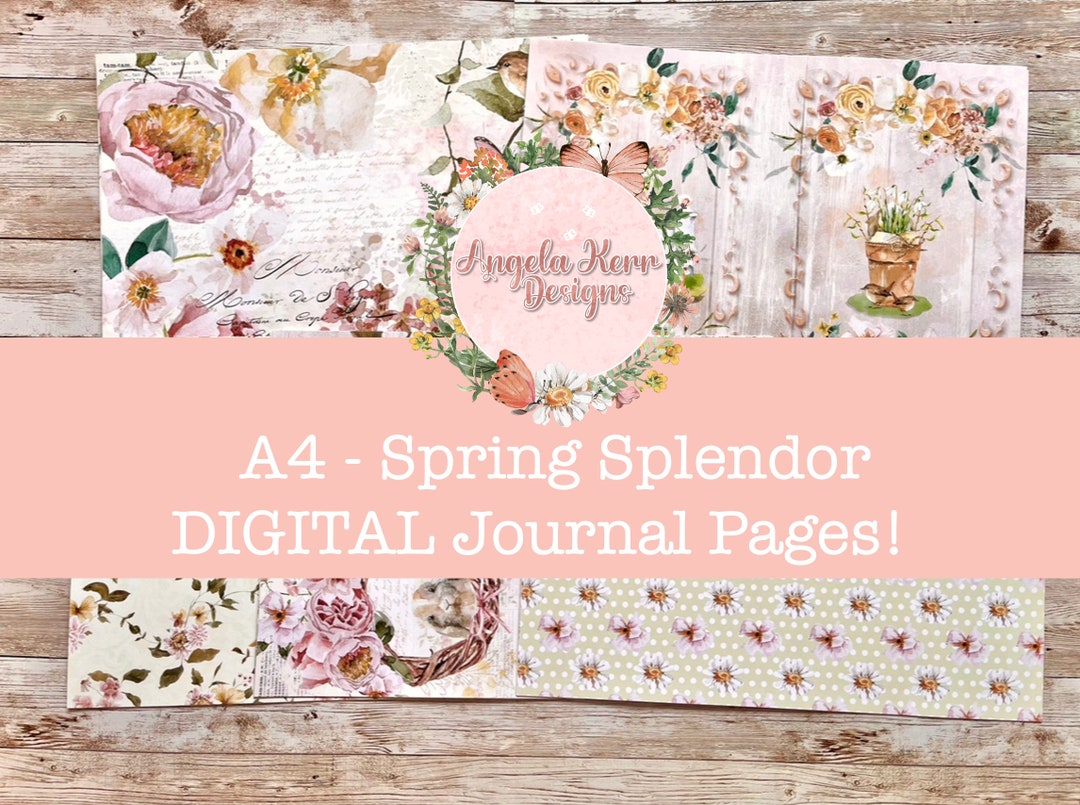 Springtime Splendor Magazine A4 Size Spring Splendor DIGITAL Journal Pages - Etsy Canada