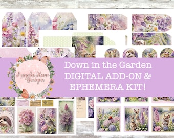 Down in the Garden DIGITAL Add-On & Ephemera Kit