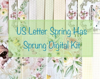 US Letter Sized Spring Has Sprung Digital Journal Pages