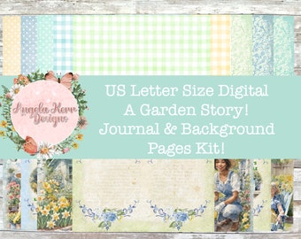 US LETTER - A Garden Story Digital Journal Kit!