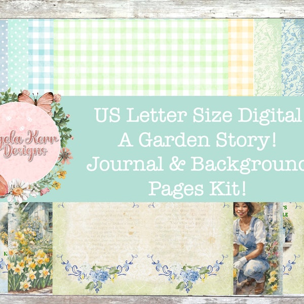 US LETTER - A Garden Story Digital Journal Kit!