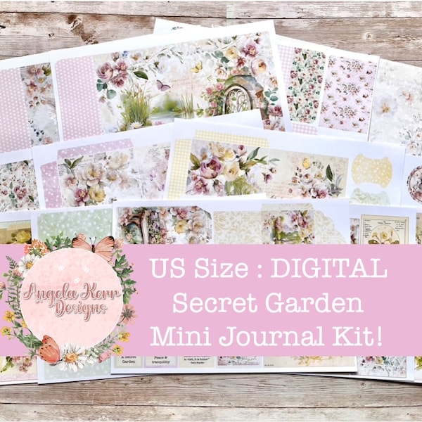 US - Secret Garden Mini Journal Digital Kit