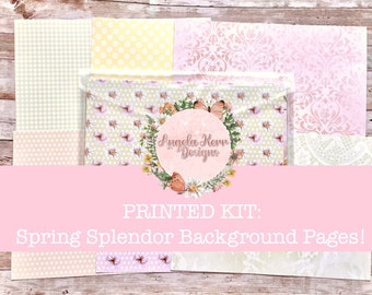 38 pages - KIT IMPRIMÉ : Pages de fond Spring Splendor