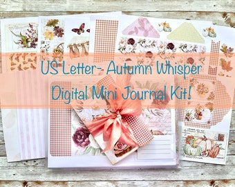 US Letter - Autumn Whispers DIGITAL Mini Journal Kit