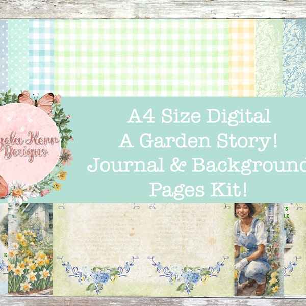 A4 - Ein digitales Journal-Kit von Garden Story!