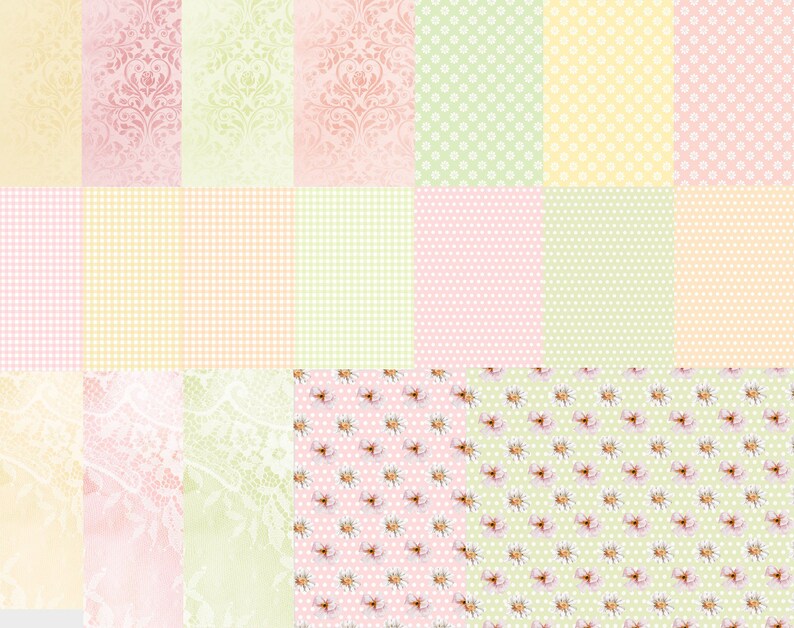 38 pages PRINTED KIT: Spring Splendor Background Pages image 2