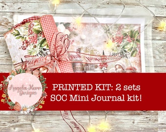 PRINTED KIT - 2 sets - Spirit of Christmas Mini Journal Kits!