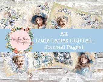 A4 - Kit de pages de journal numérique Little Ladies !