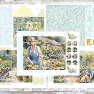 DRUCKSATZ: Ein Garden Story Mini Journal Kit Bild 3