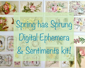 Spring Has Sprung Ephemera Digital Kit