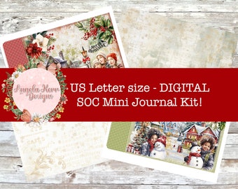 US Letter - DIGITAL Spirit of Christmas Mini Journal Kit!